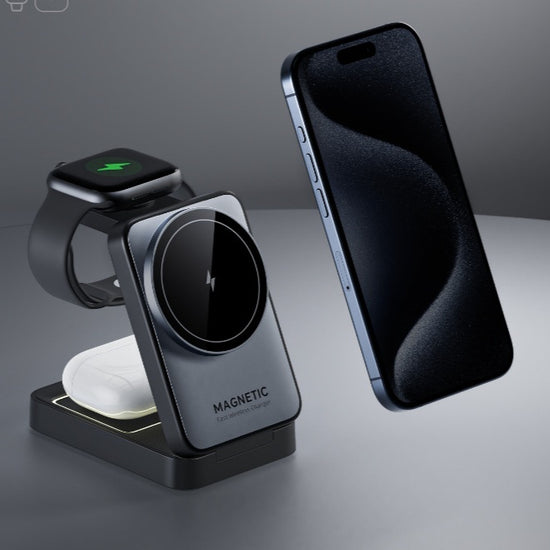 Fast-charging Multi-function Magnetic Wireless Phone Charger