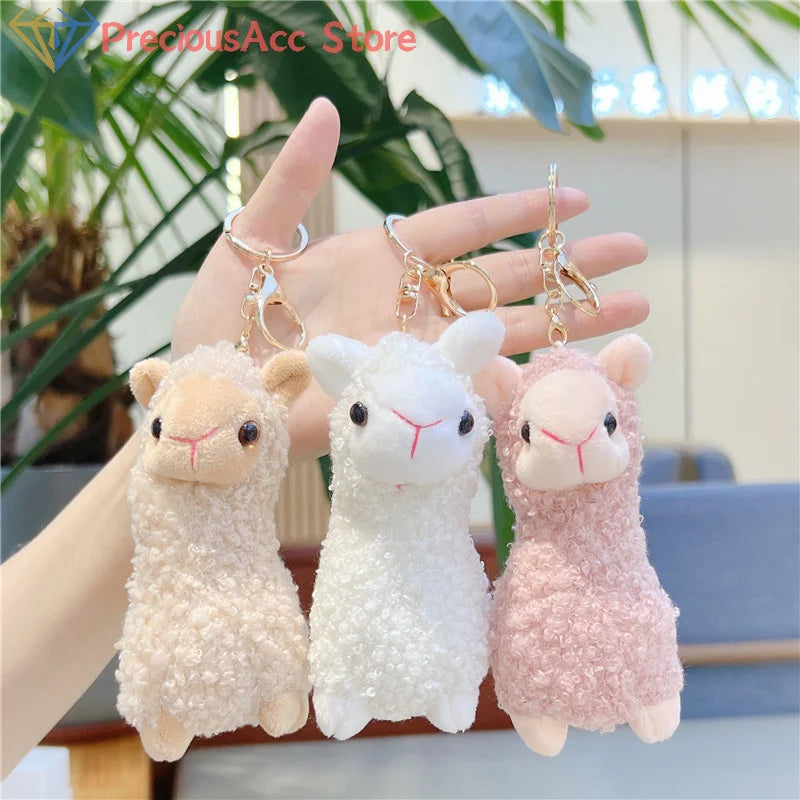 Cartoon Cute Alpaca Plush Creative Doll Keychain