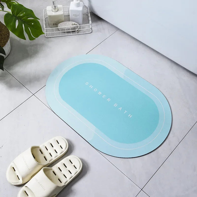 Bath Mat Super Absorbent Non Slip Bath Bathroom Rug Quick Drying Bath Shower Rug Kitchen Entrance Door Mats Home Floor Mat