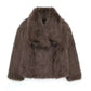 Faux Fur Warm Loose Jackets For Women Loose Stand Collar Long Sleeve Coat 2023 Autumn Winter Chic Female New Outerwear ﻿