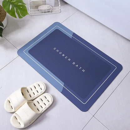 Bath Mat Super Absorbent Non Slip Bath Bathroom Rug Quick Drying Bath Shower Rug Kitchen Entrance Door Mats Home Floor Mat