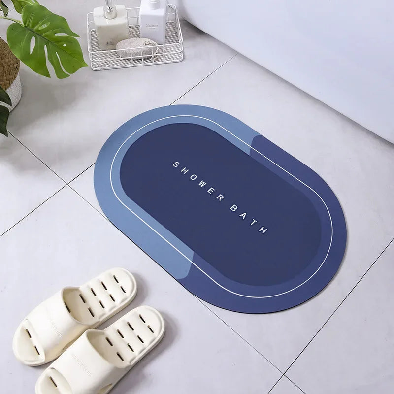 Bath Mat Super Absorbent Non Slip Bath Bathroom Rug Quick Drying Bath Shower Rug Kitchen Entrance Door Mats Home Floor Mat