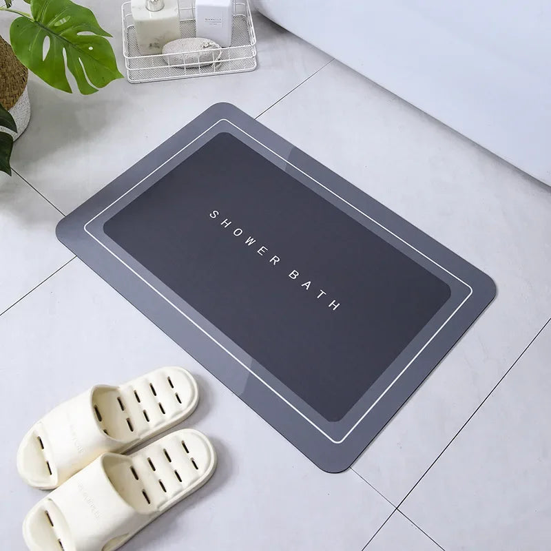 Bath Mat Super Absorbent Non Slip Bath Bathroom Rug Quick Drying Bath Shower Rug Kitchen Entrance Door Mats Home Floor Mat