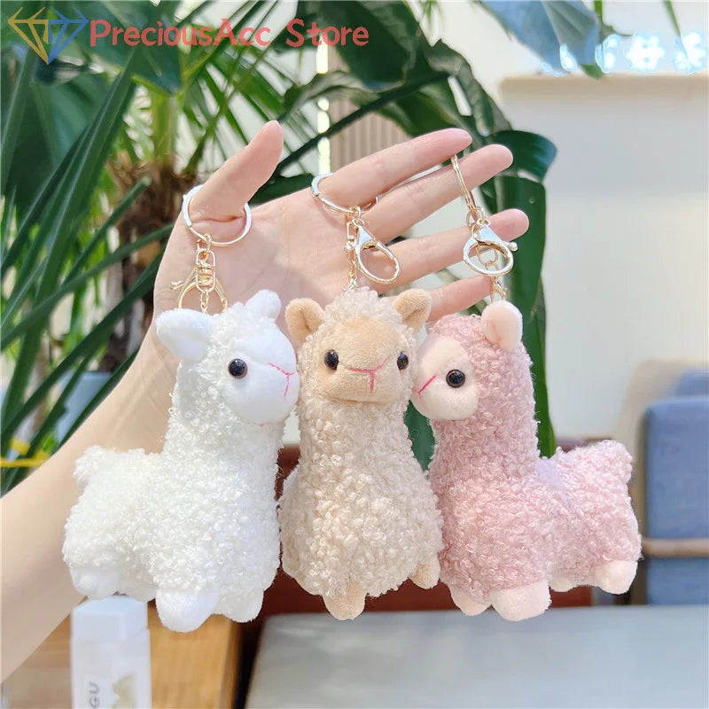 Cartoon Cute Alpaca Plush Creative Doll Keychain