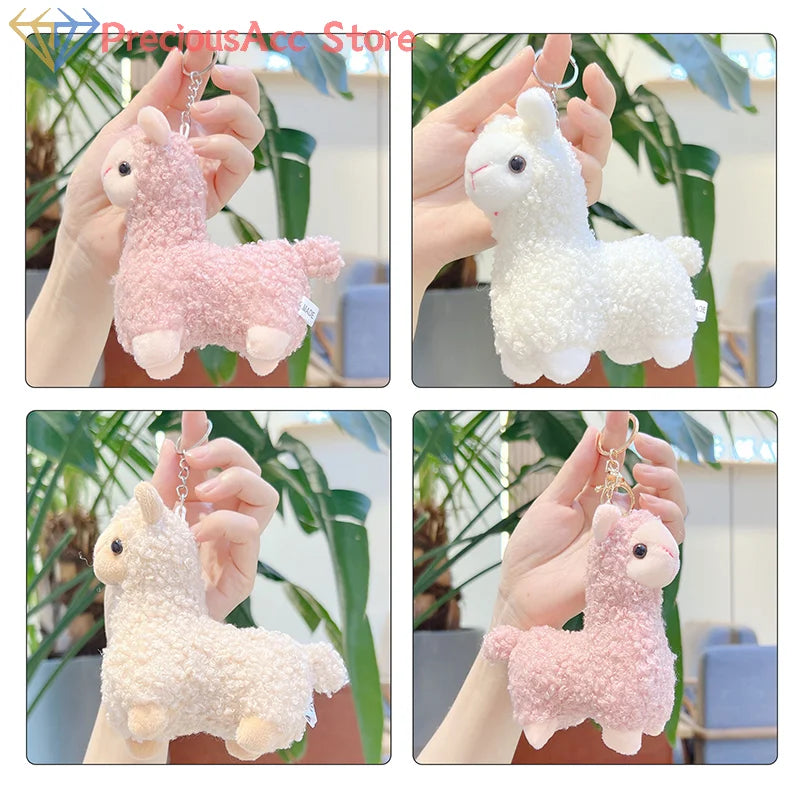 Cartoon Cute Alpaca Plush Creative Doll Keychain