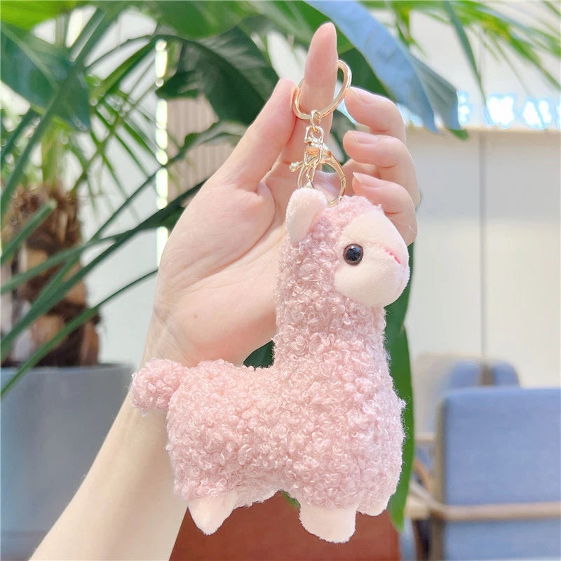 Cartoon Cute Alpaca Plush Creative Doll Keychain