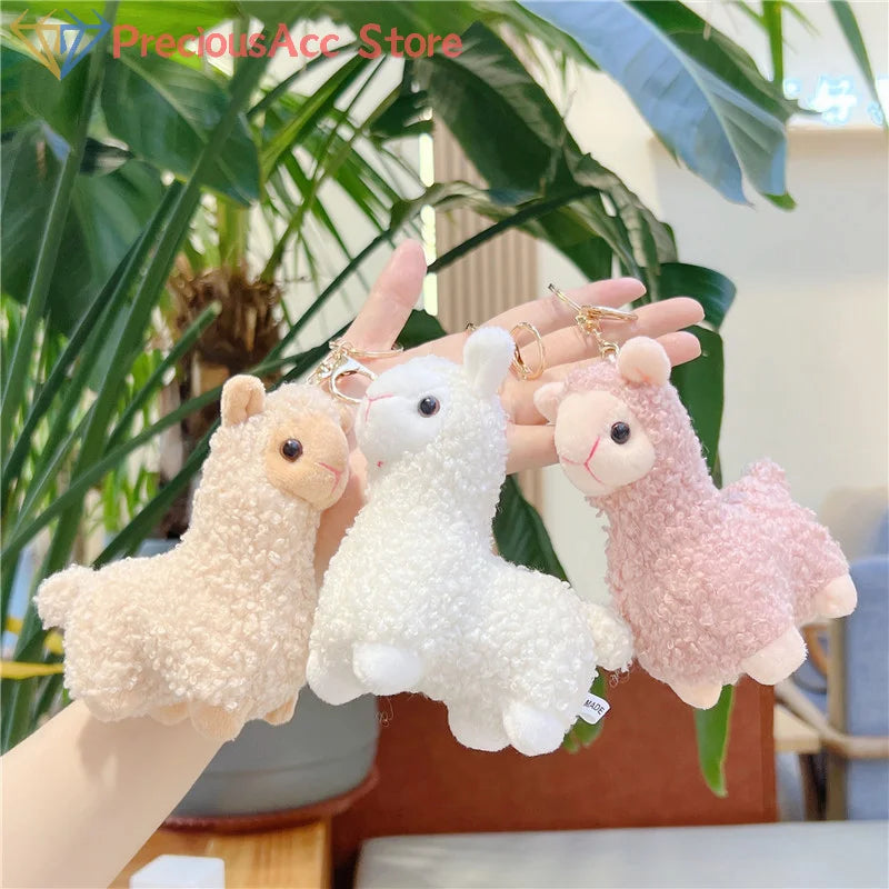 Cartoon Cute Alpaca Plush Creative Doll Keychain