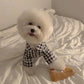 Pet Decoration Comfortable Ins Plaid Shirts Pet Clothing Fashion Cute Dogs Pajamas Costume Elegant Cat Dog Clothes Pet Parties