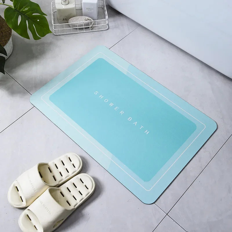 Bath Mat Super Absorbent Non Slip Bath Bathroom Rug Quick Drying Bath Shower Rug Kitchen Entrance Door Mats Home Floor Mat