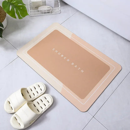 Bath Mat Super Absorbent Non Slip Bath Bathroom Rug Quick Drying Bath Shower Rug Kitchen Entrance Door Mats Home Floor Mat