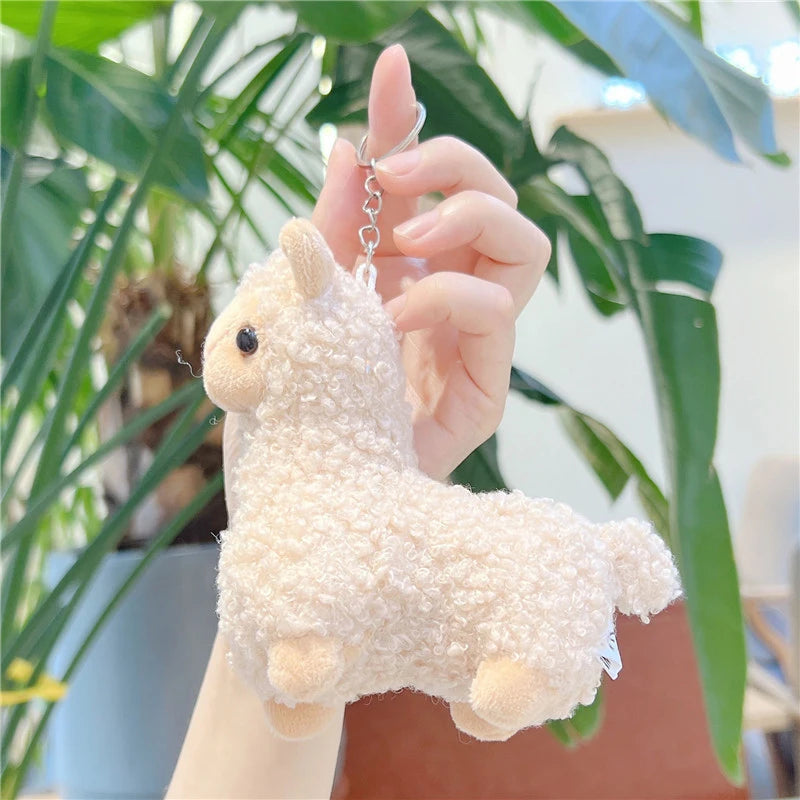 Cartoon Cute Alpaca Plush Creative Doll Keychain