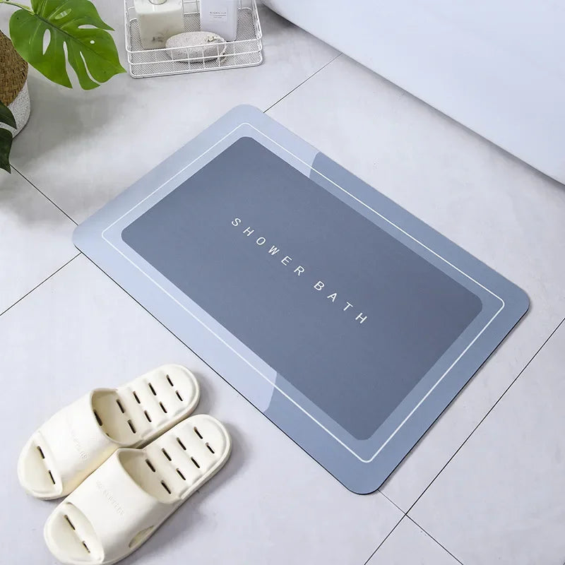 Bath Mat Super Absorbent Non Slip Bath Bathroom Rug Quick Drying Bath Shower Rug Kitchen Entrance Door Mats Home Floor Mat