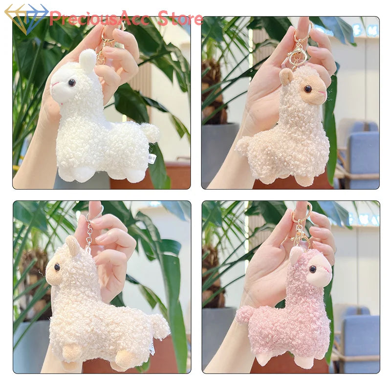 Cartoon Cute Alpaca Plush Creative Doll Keychain