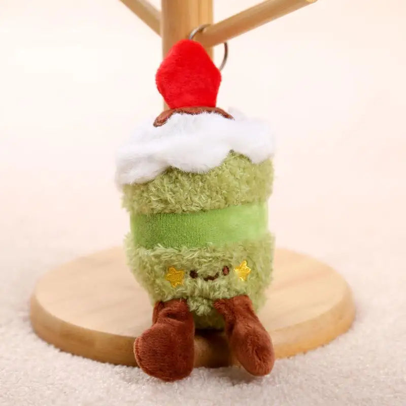 Creative Cartoon Cake Plush Keychain