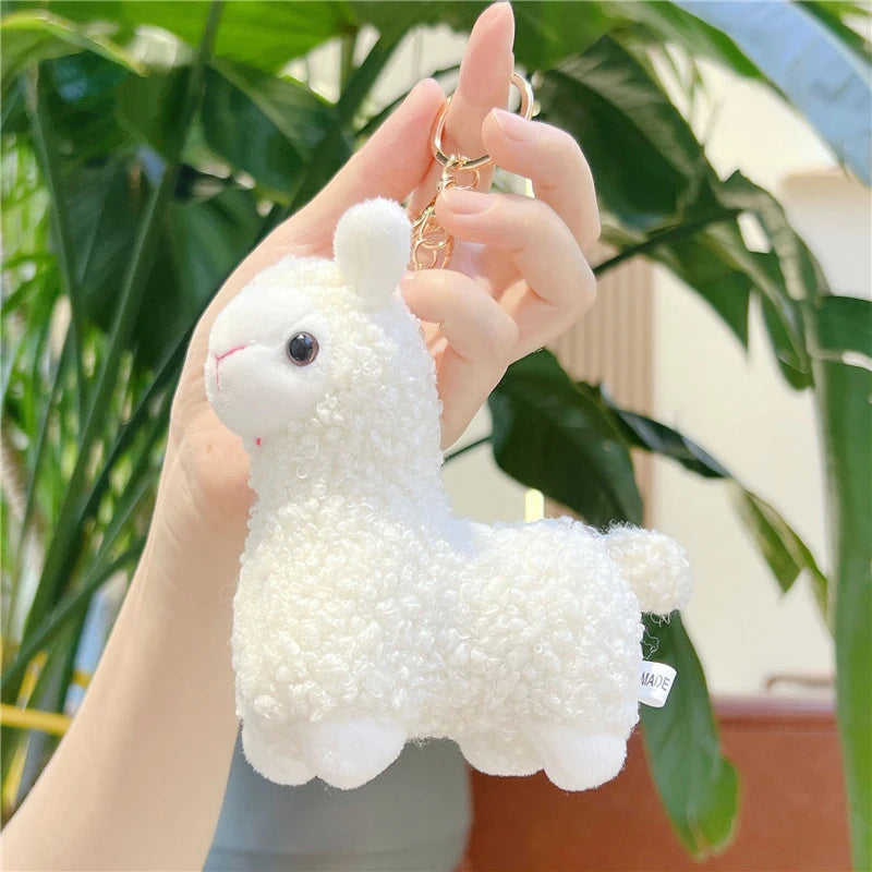 Cartoon Cute Alpaca Plush Creative Doll Keychain