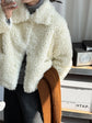 Lamb Fur White Shearling Jacket Women&