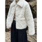 Lamb Fur White Shearling Jacket Women&