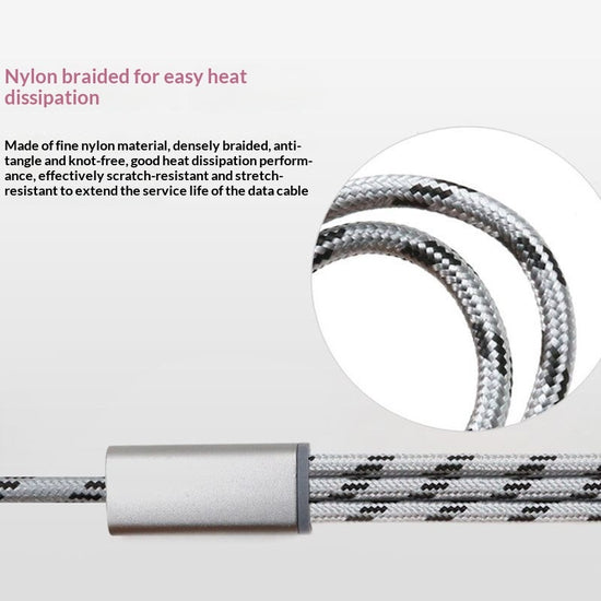 3-in-1 USB-C Cable For IOS Android And Type-C Devices
